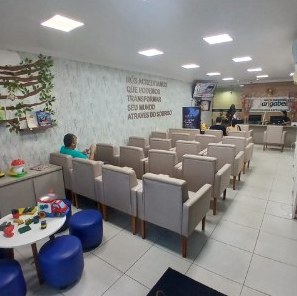 Recepção com brinquedoteca